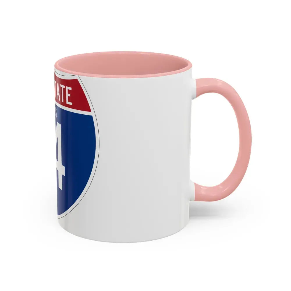 Interstate 14 (U.S. Highways) Accent Coffee Mug - Go Mug Yourself