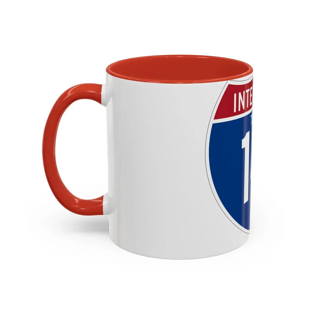 Interstate 14 (U.S. Highways) Accent Coffee Mug - Go Mug Yourself