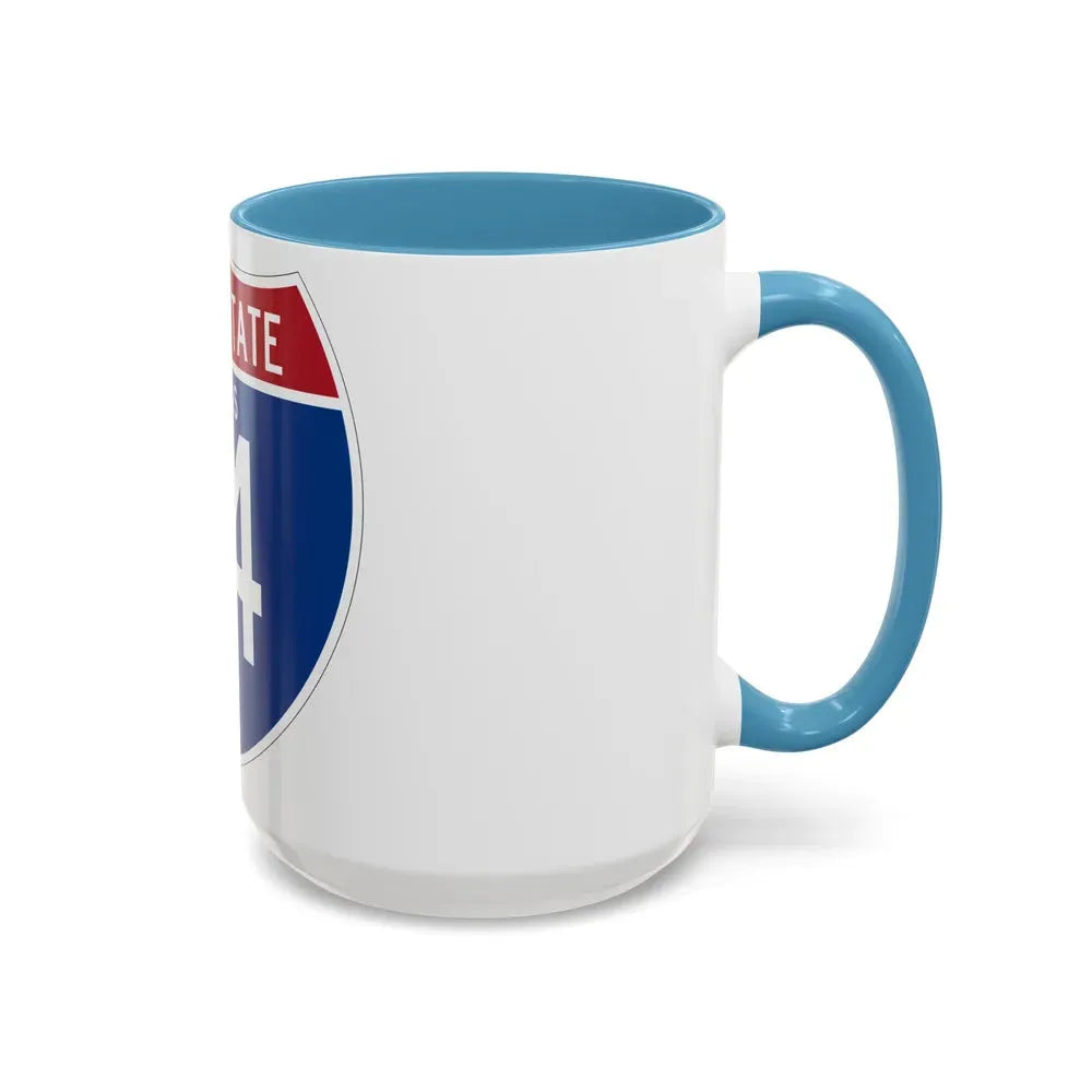 Interstate 14 (U.S. Highways) Accent Coffee Mug - Go Mug Yourself