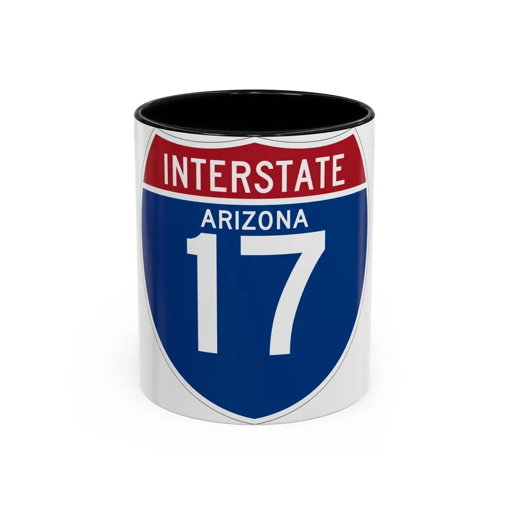 Interstate 17 (U.S. Highways) Accent Coffee Mug 11oz Black - Go Mug Yourself
