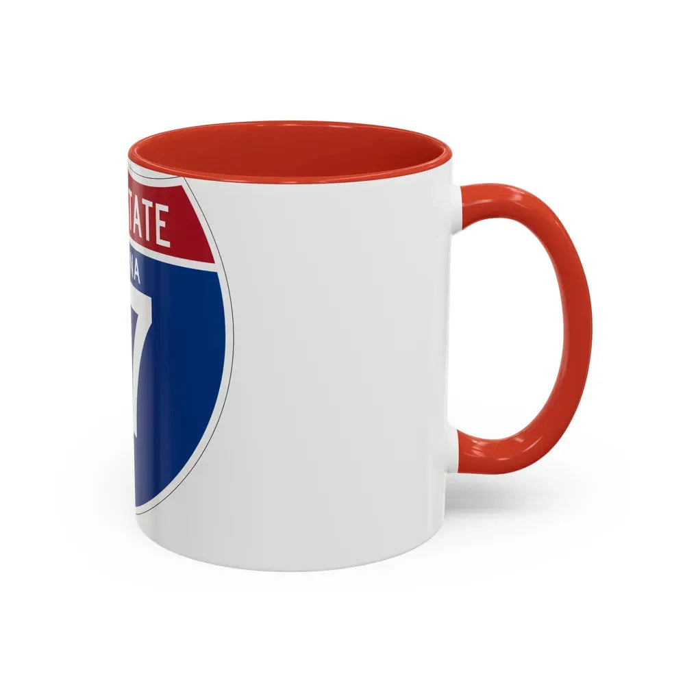 Interstate 17 (U.S. Highways) Accent Coffee Mug - Go Mug Yourself