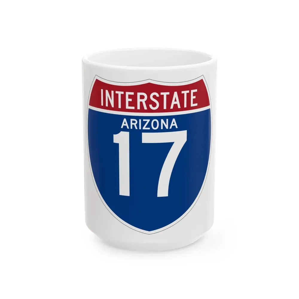 Interstate 17 (U.S. Highways) White Coffee Mug 15oz - Go Mug Yourself