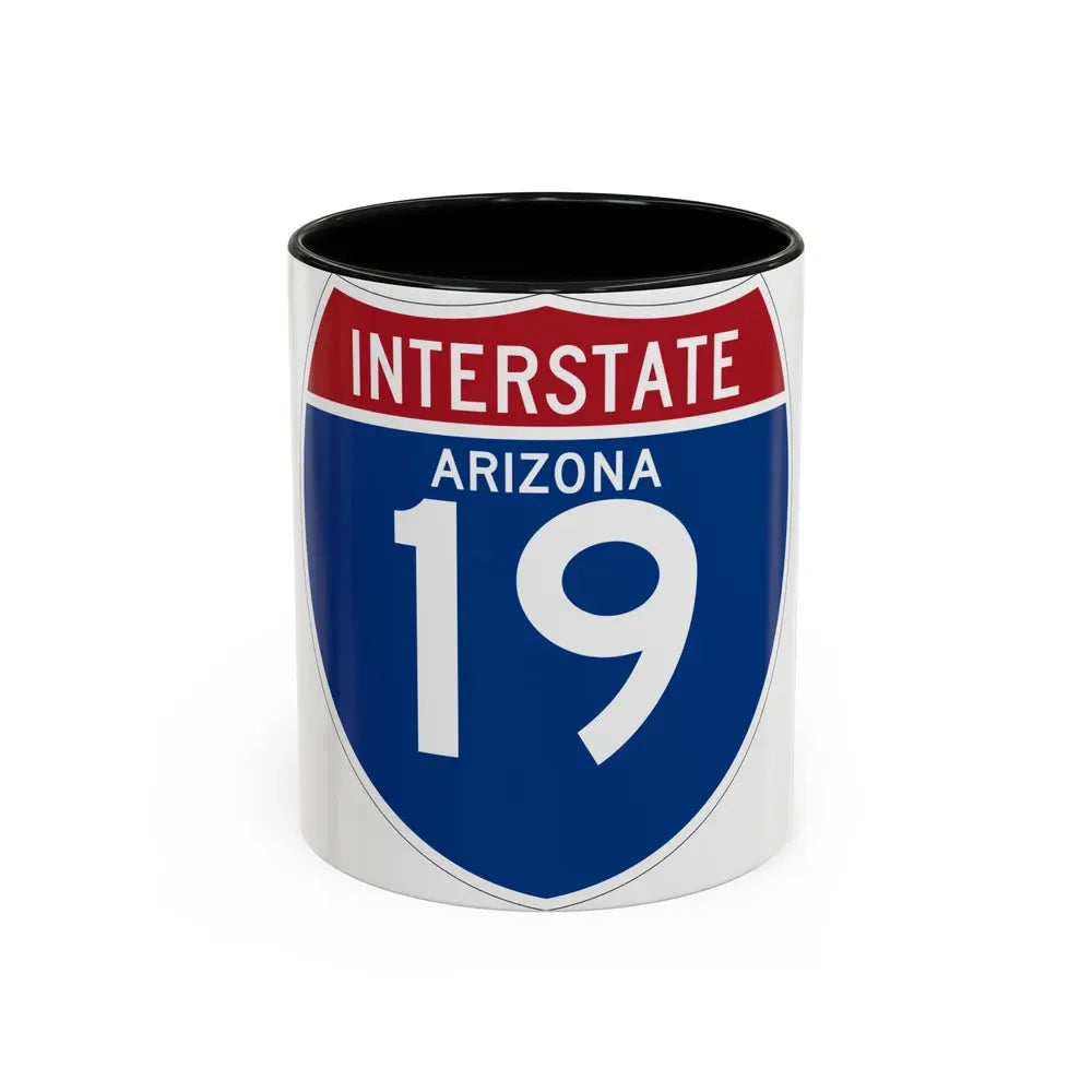 Interstate 19 (U.S. Highways) Accent Coffee Mug 11oz Black - Go Mug Yourself
