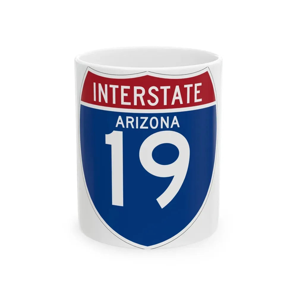Interstate 19 (U.S. Highways) White Coffee Mug 11oz - Go Mug Yourself