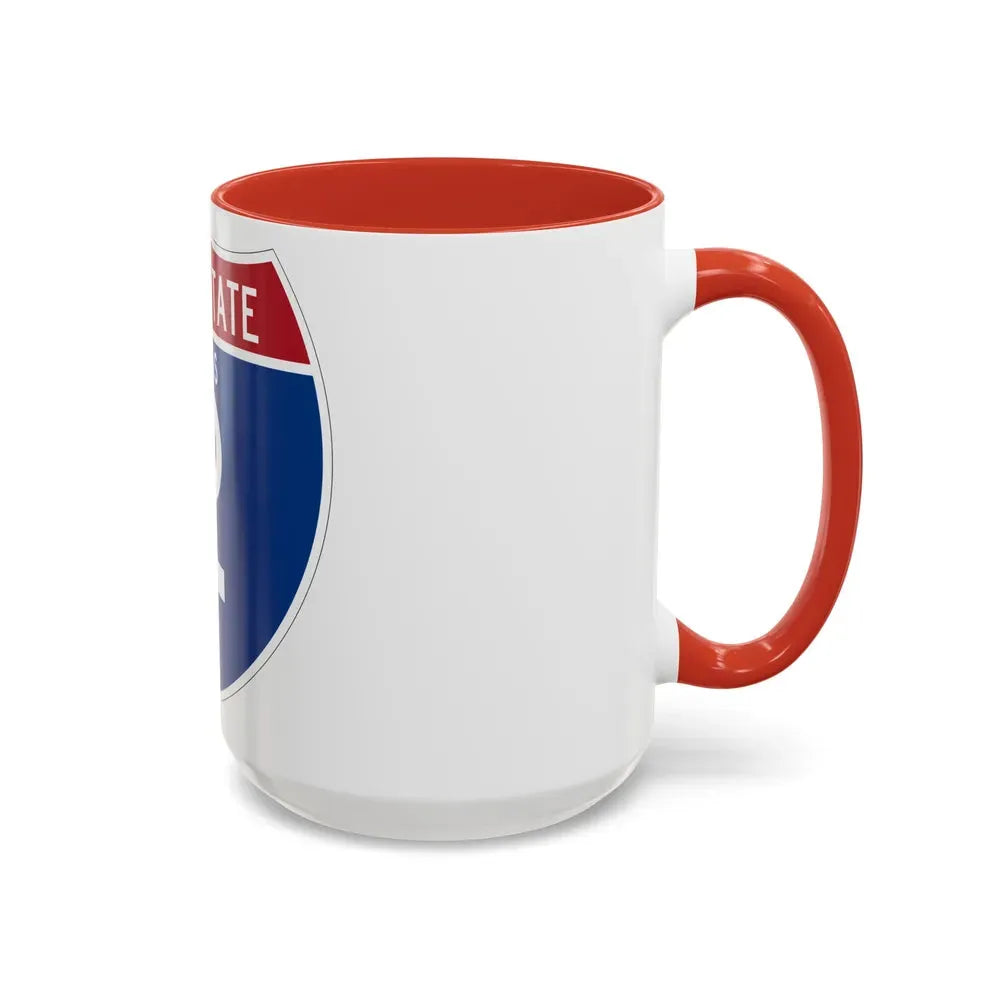 Interstate 2 (U.S. Highways) Accent Coffee Mug - Go Mug Yourself