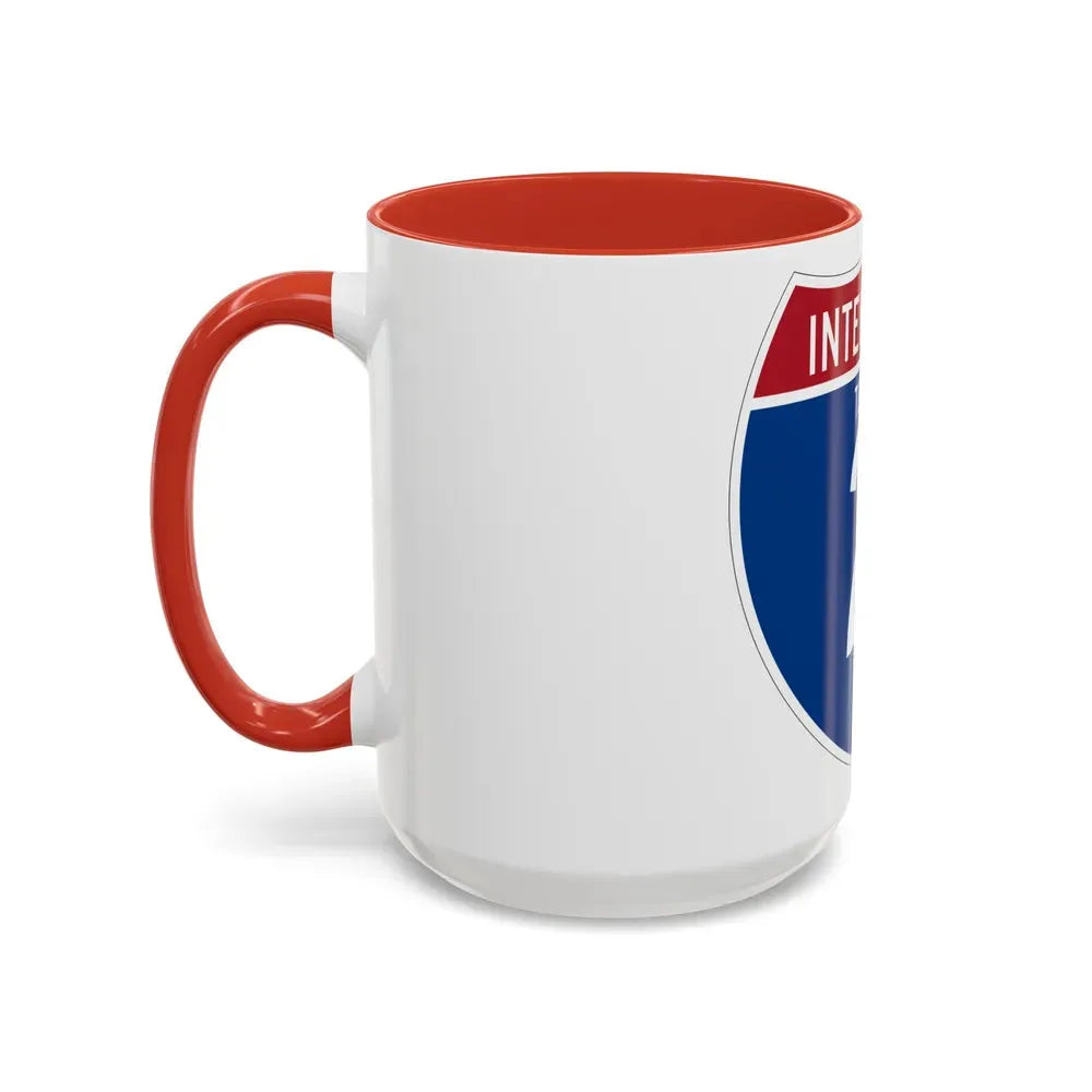 Interstate 2 (U.S. Highways) Accent Coffee Mug - Go Mug Yourself