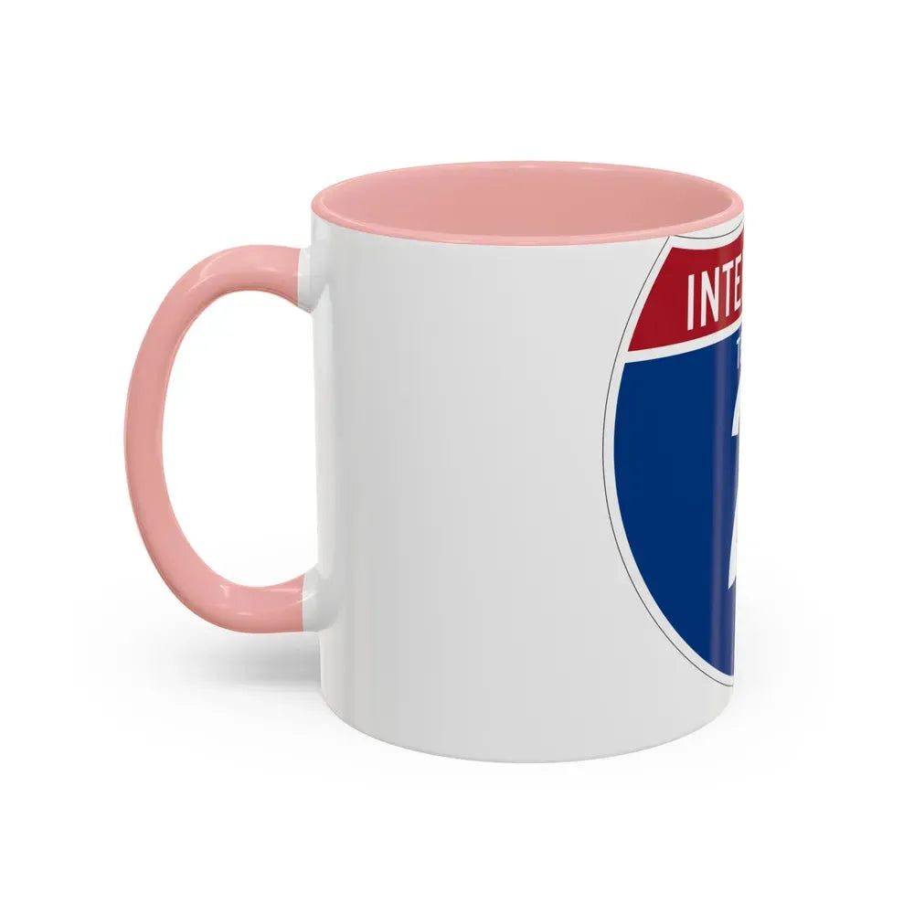 Interstate 2 (U.S. Highways) Accent Coffee Mug - Go Mug Yourself