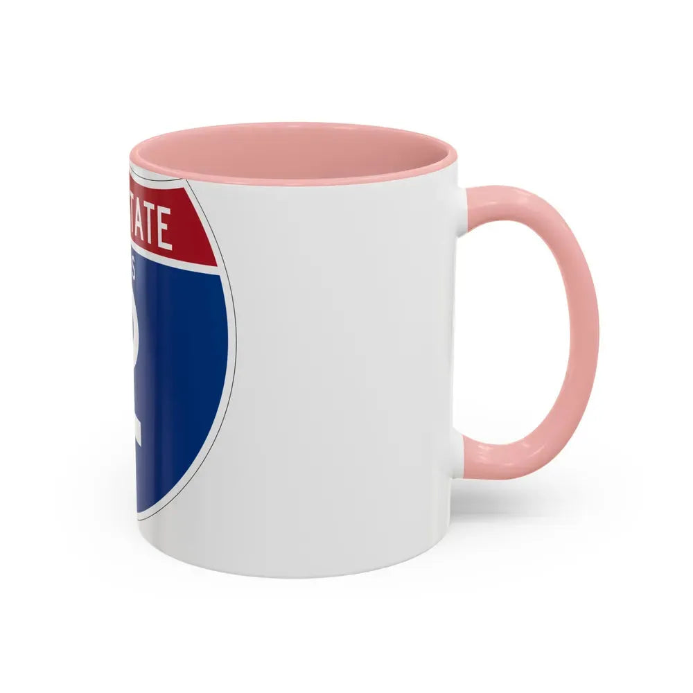 Interstate 2 (U.S. Highways) Accent Coffee Mug - Go Mug Yourself