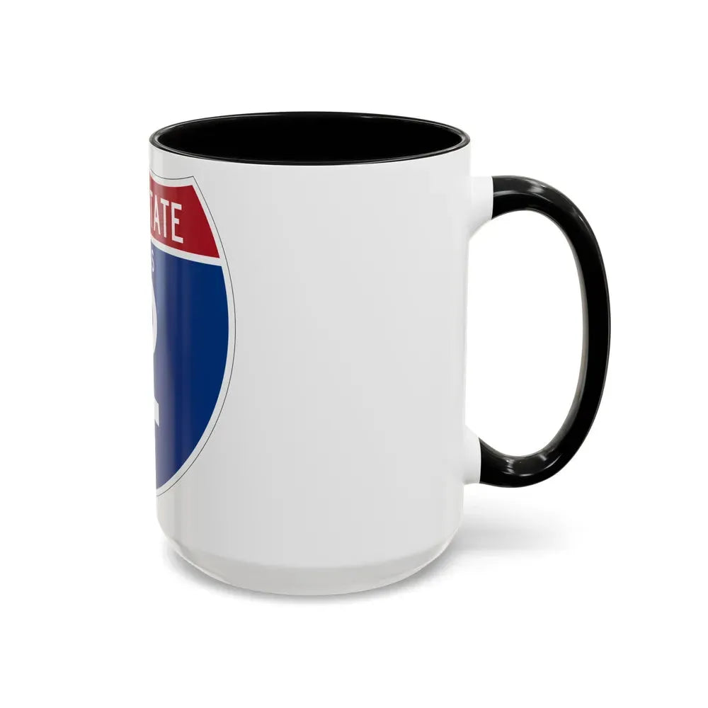 Interstate 2 (U.S. Highways) Accent Coffee Mug - Go Mug Yourself