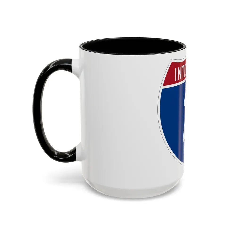 Interstate 2 (U.S. Highways) Accent Coffee Mug - Go Mug Yourself