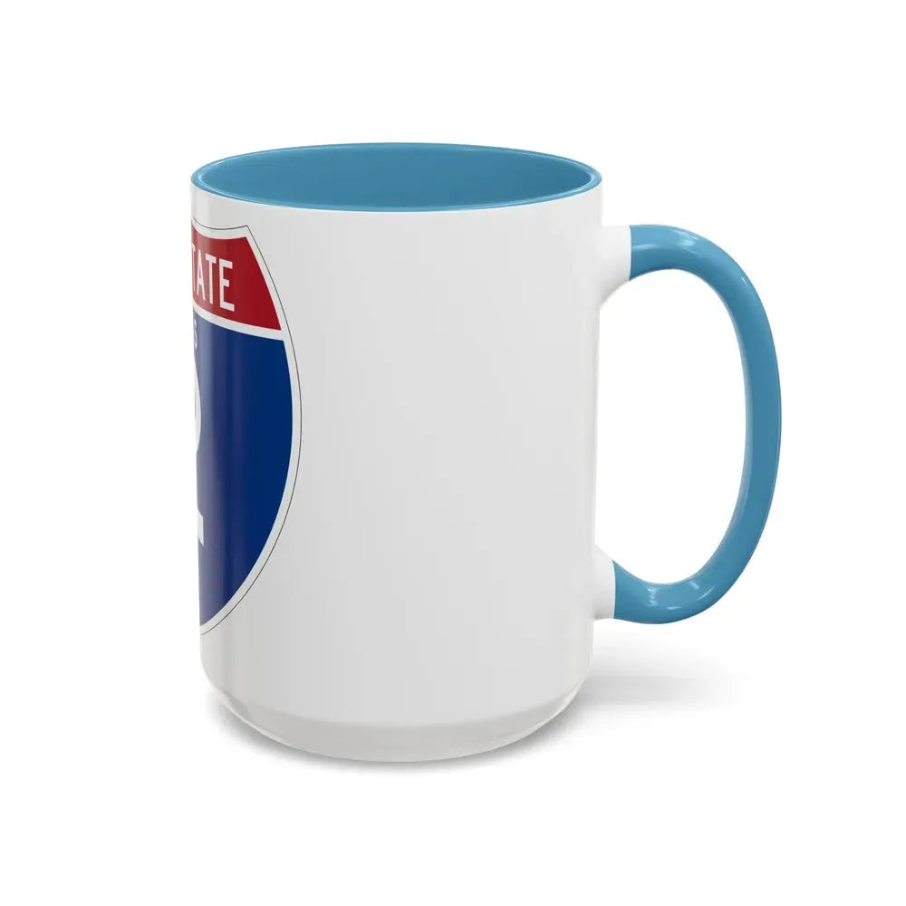 Interstate 2 (U.S. Highways) Accent Coffee Mug - Go Mug Yourself