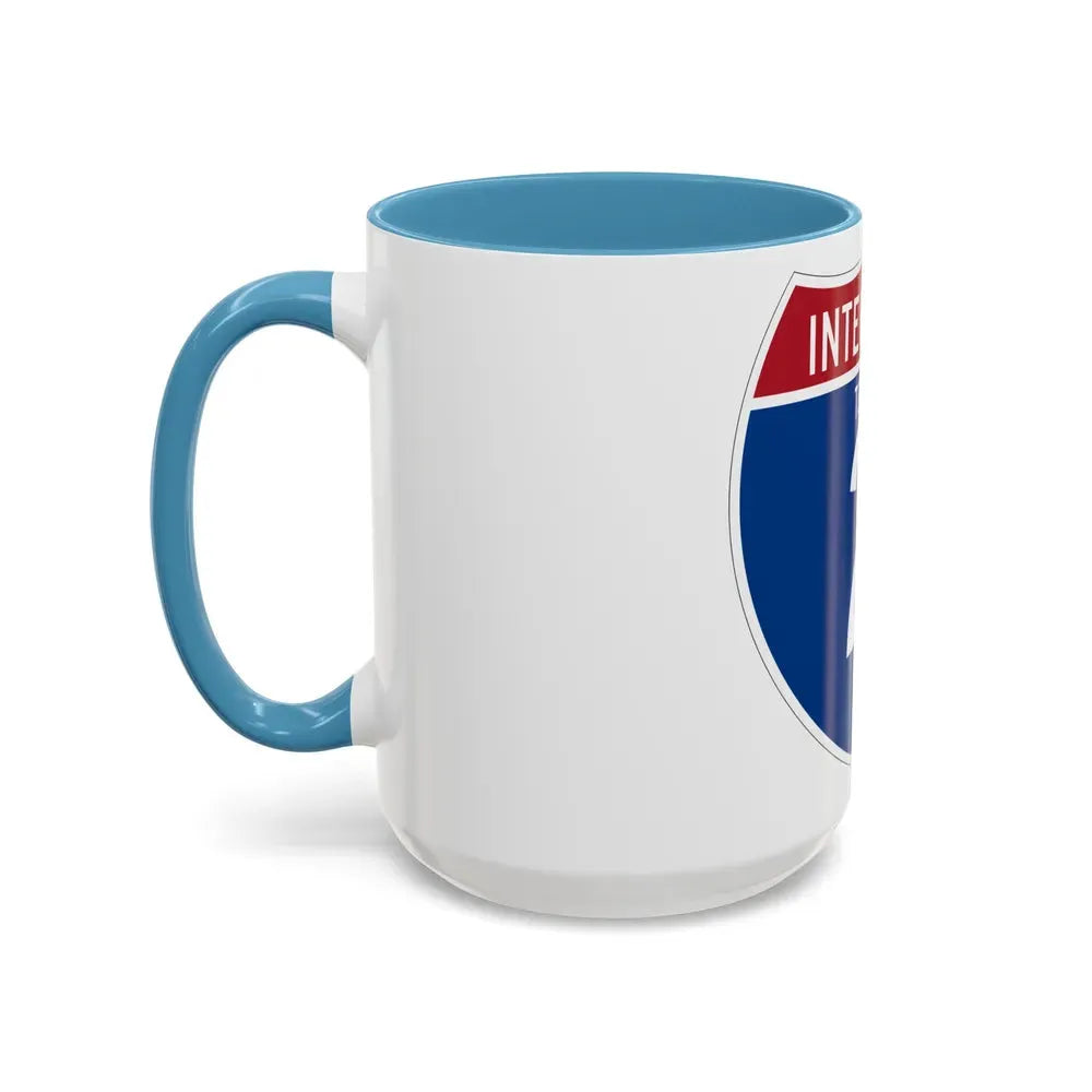 Interstate 2 (U.S. Highways) Accent Coffee Mug - Go Mug Yourself