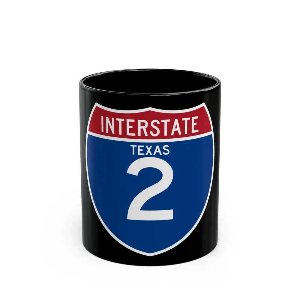 Interstate 2 (U.S. Highways) Black Coffee Mug 11oz - Go Mug Yourself