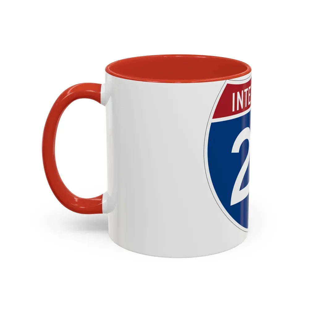 Interstate 24 (U.S. Highways) Accent Coffee Mug - Go Mug Yourself