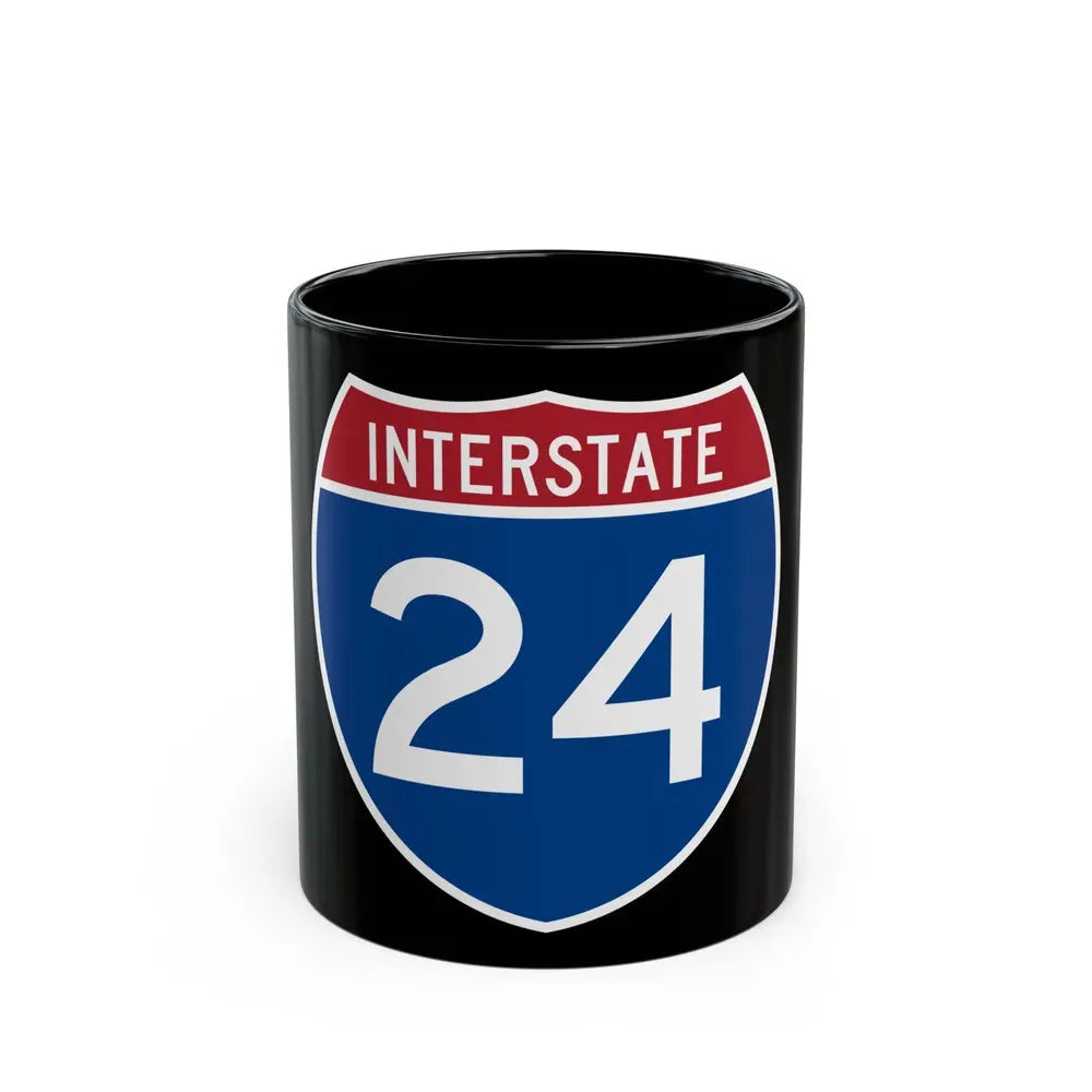 Interstate 24 (U.S. Highways) Black Coffee Mug 11oz - Go Mug Yourself