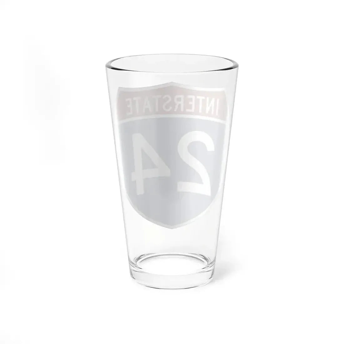 Interstate 24 (U.S. Highways) Pint Glass 16oz - Go Mug Yourself