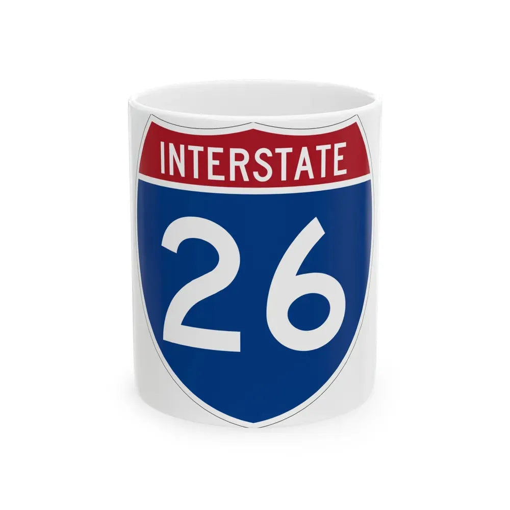 Interstate 26 (U.S. Highways) White Coffee Mug 11oz - Go Mug Yourself