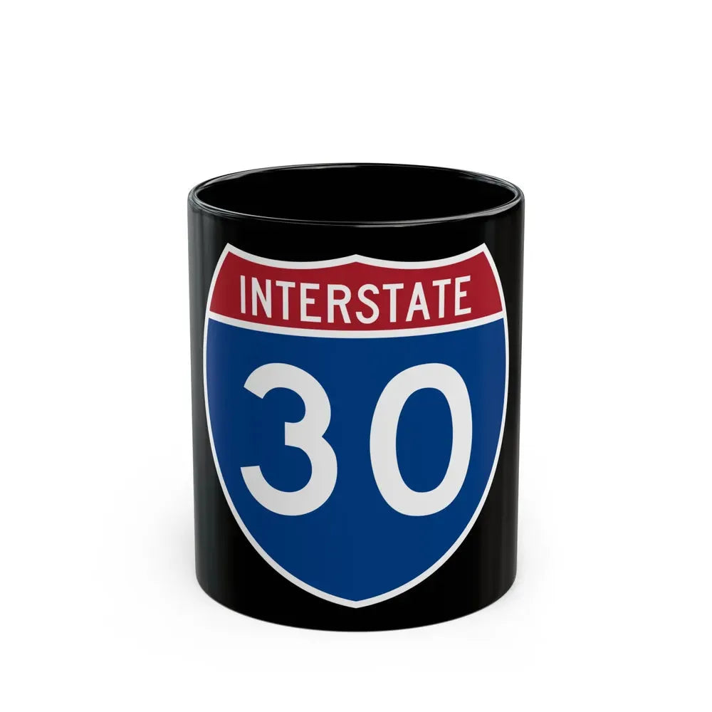 Interstate 30 (U.S. Highways) Black Coffee Mug 11oz - Go Mug Yourself