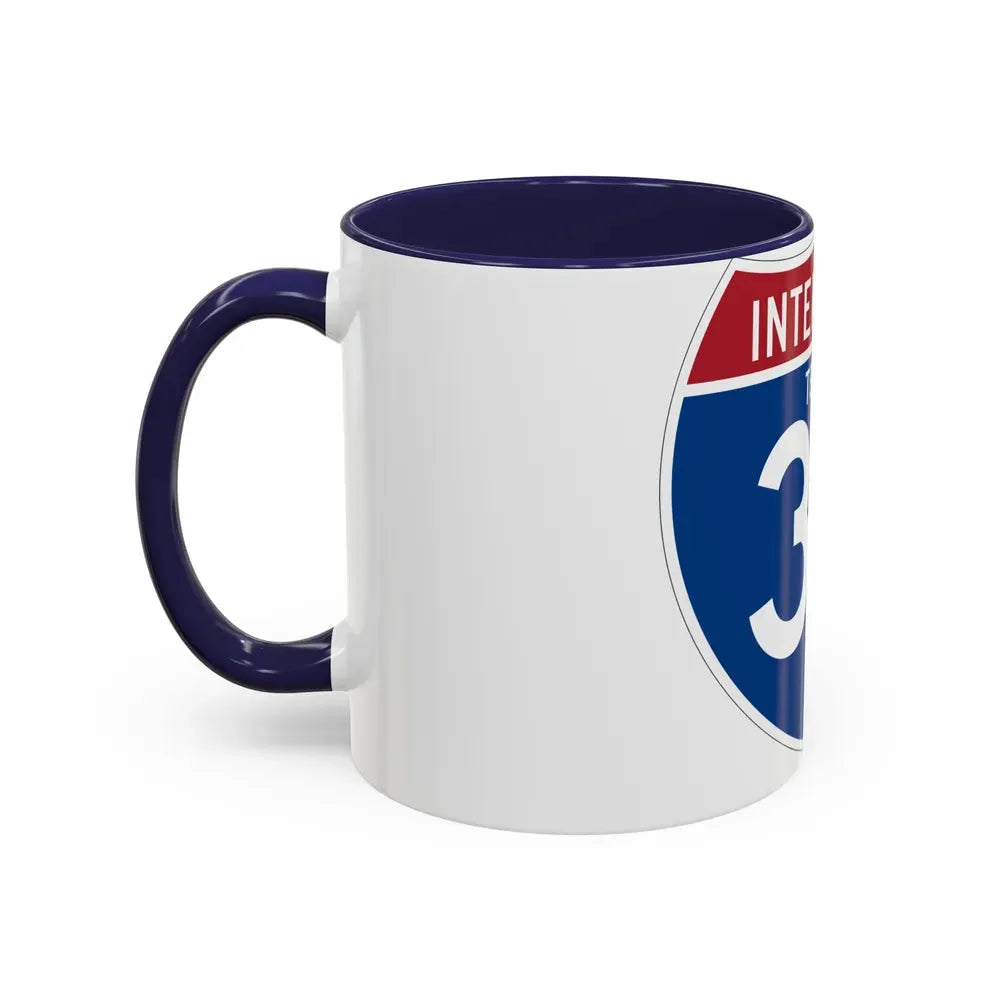 Interstate 37 (U.S. Highways) Accent Coffee Mug - Go Mug Yourself