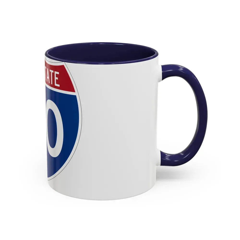 Interstate 40 (U.S. Highways) Accent Coffee Mug - Go Mug Yourself
