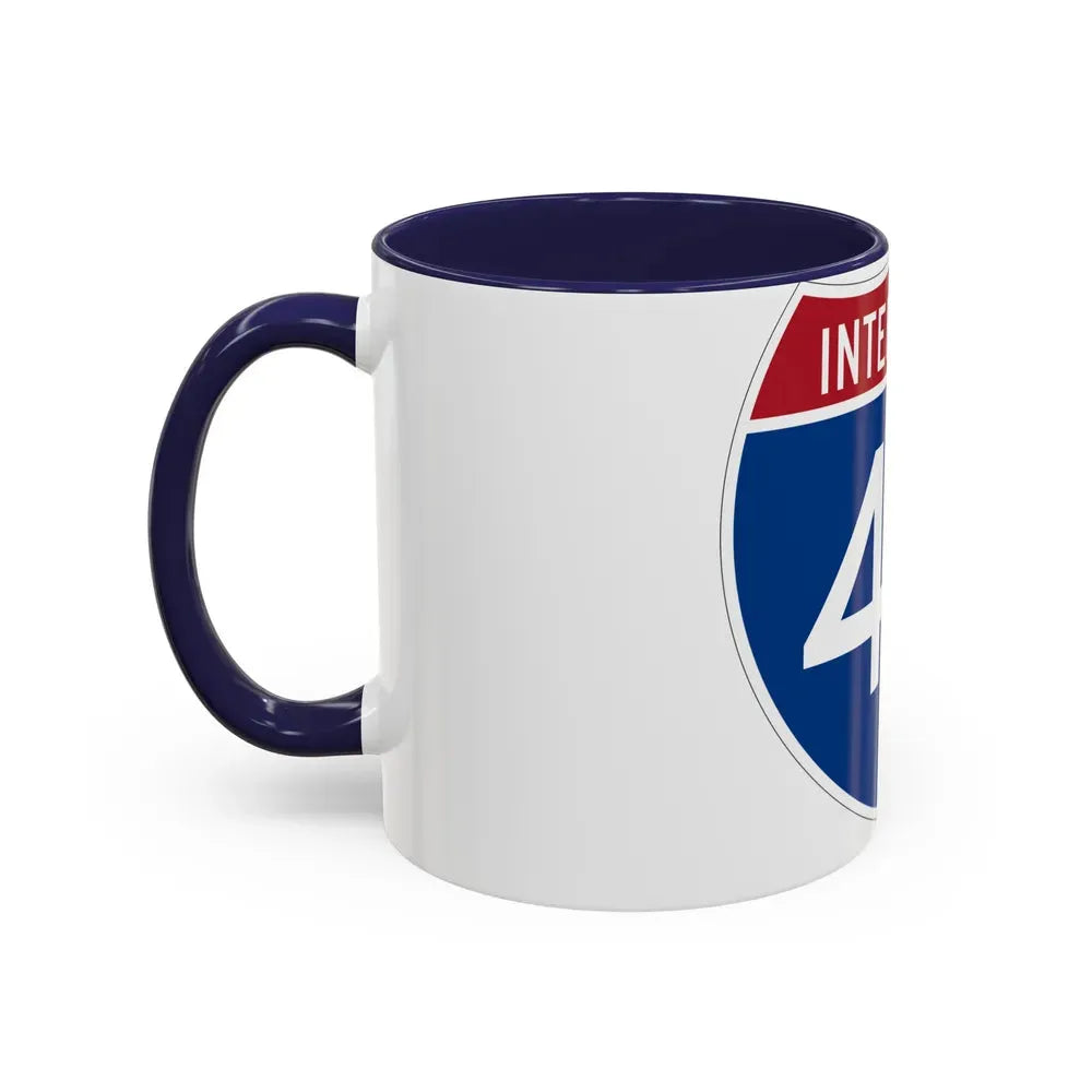Interstate 40 (U.S. Highways) Accent Coffee Mug - Go Mug Yourself