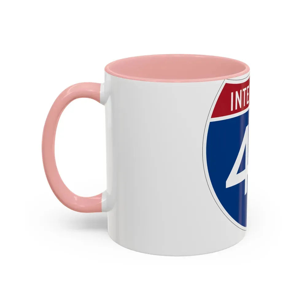 Interstate 40 (U.S. Highways) Accent Coffee Mug - Go Mug Yourself