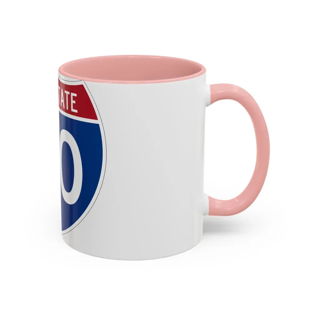 Interstate 40 (U.S. Highways) Accent Coffee Mug - Go Mug Yourself