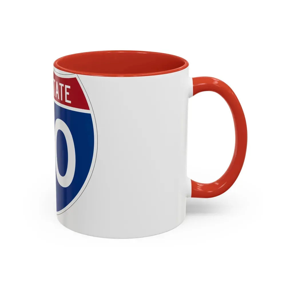 Interstate 40 (U.S. Highways) Accent Coffee Mug - Go Mug Yourself