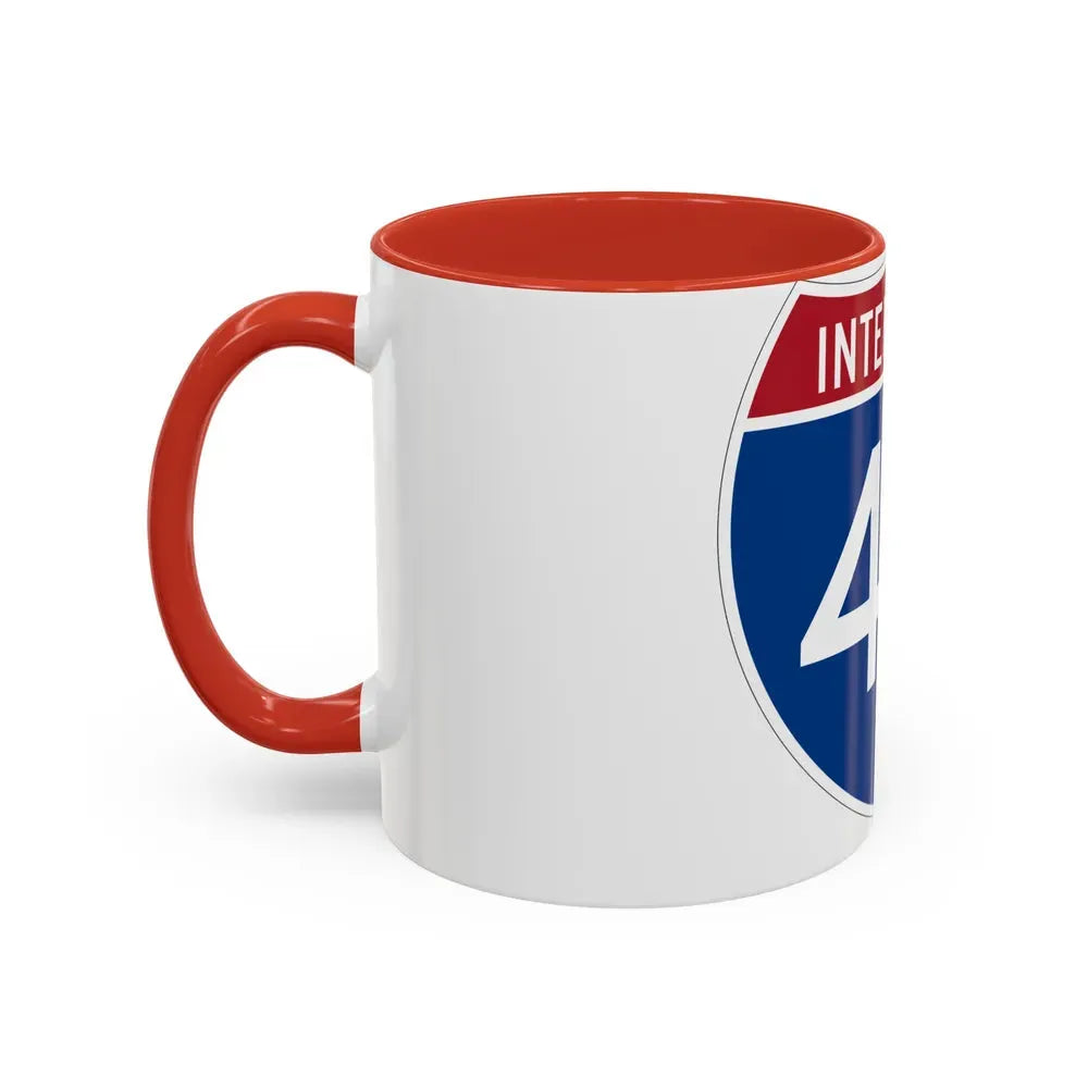 Interstate 40 (U.S. Highways) Accent Coffee Mug - Go Mug Yourself