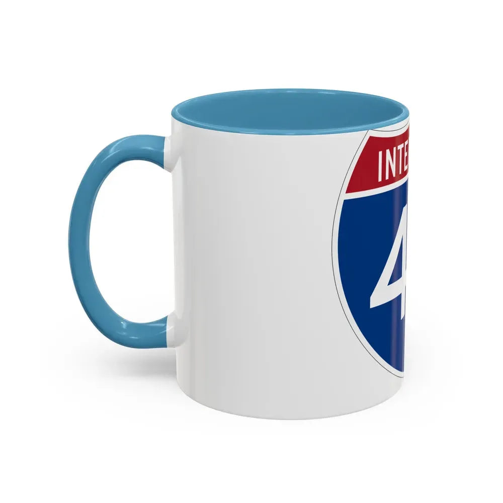Interstate 40 (U.S. Highways) Accent Coffee Mug - Go Mug Yourself