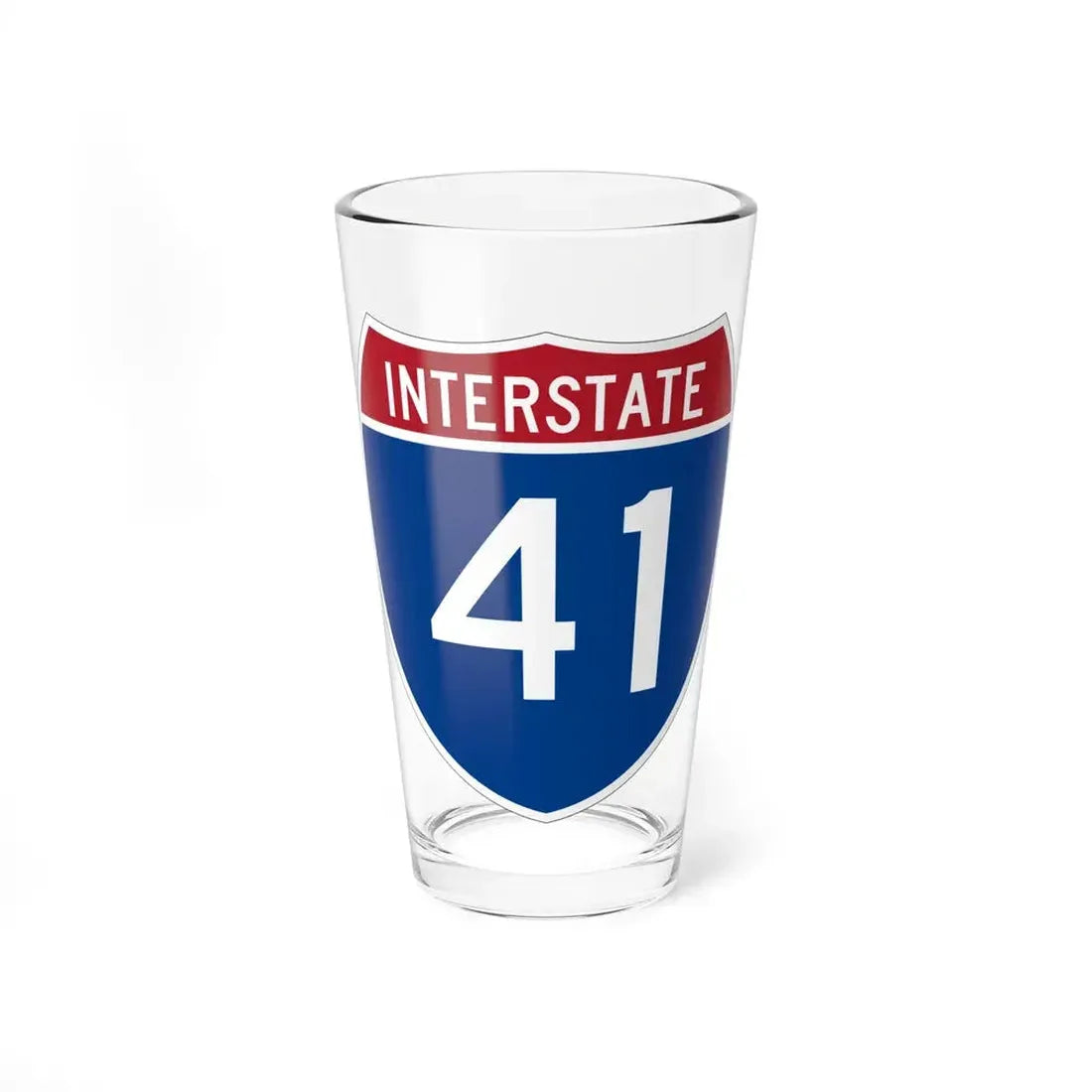 Interstate 41 (U.S. Highways) Pint Glass 16oz 16oz - Go Mug Yourself
