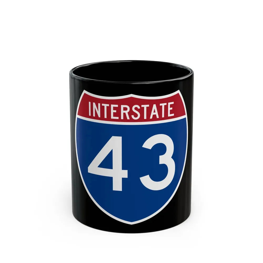 Interstate 43 (U.S. Highways) Black Coffee Mug 11oz - Go Mug Yourself