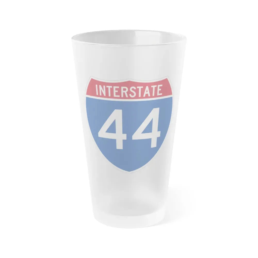 Interstate 44 (U.S. Highways) Frosted Pint Glass 16oz 16oz Frosted - Go Mug Yourself