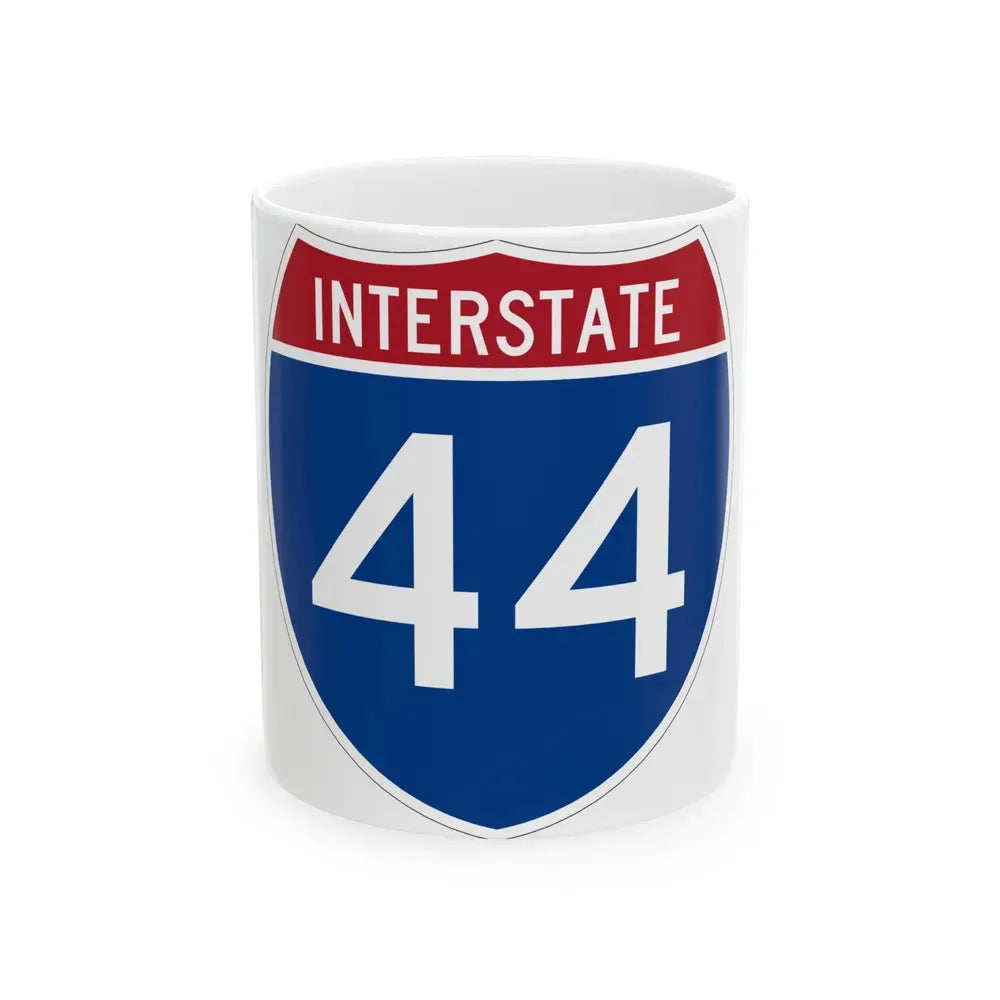 Interstate 44 (U.S. Highways) White Coffee Mug 11oz - Go Mug Yourself