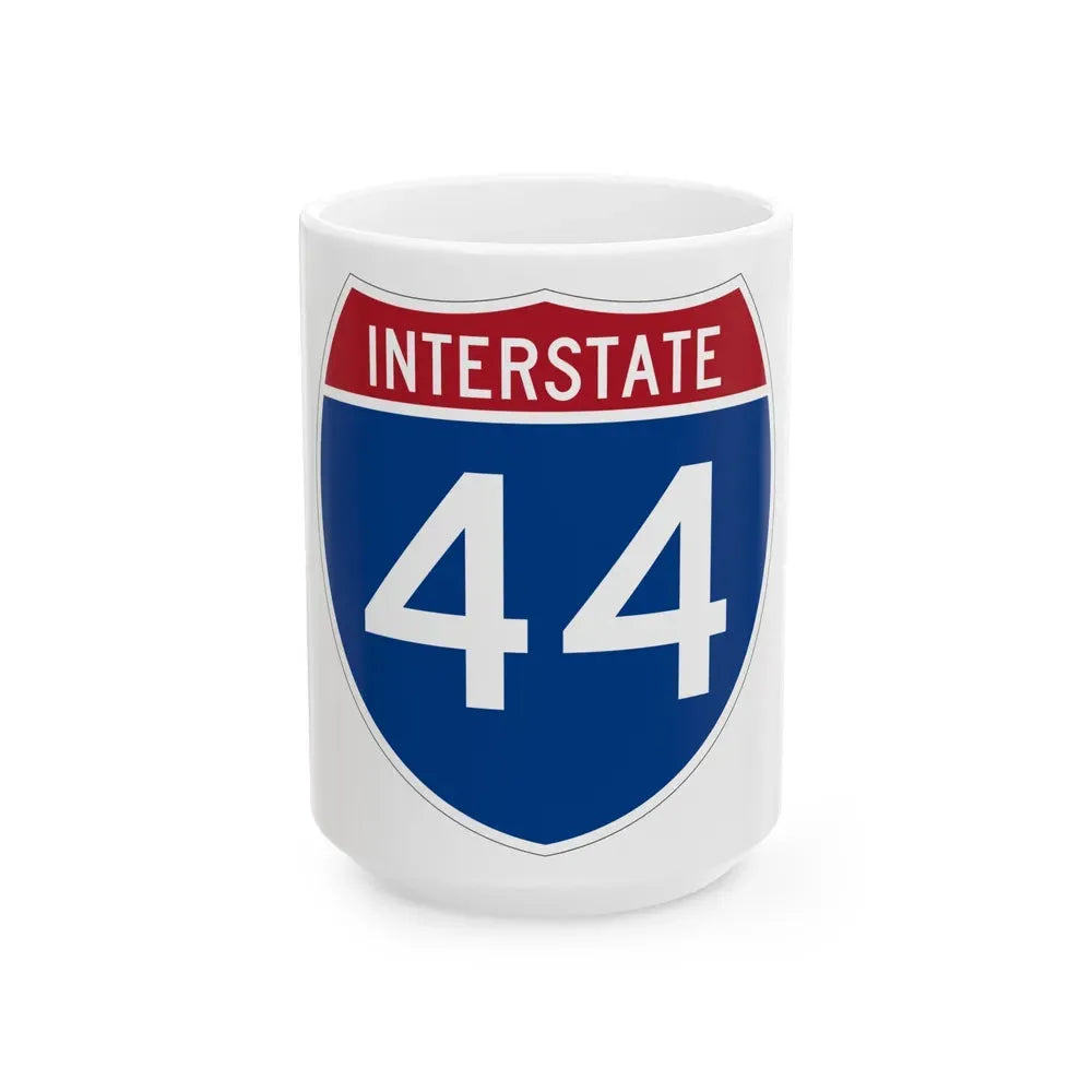 Interstate 44 (U.S. Highways) White Coffee Mug 15oz - Go Mug Yourself
