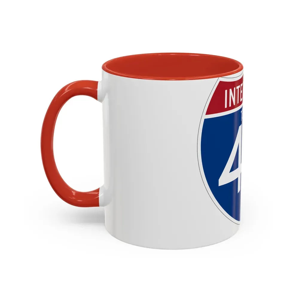 Interstate 45 (U.S. Highways) Accent Coffee Mug - Go Mug Yourself