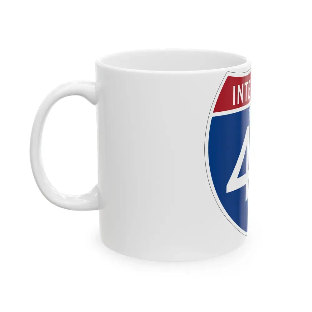 Interstate 45 (U.S. Highways) White Coffee Mug - Go Mug Yourself
