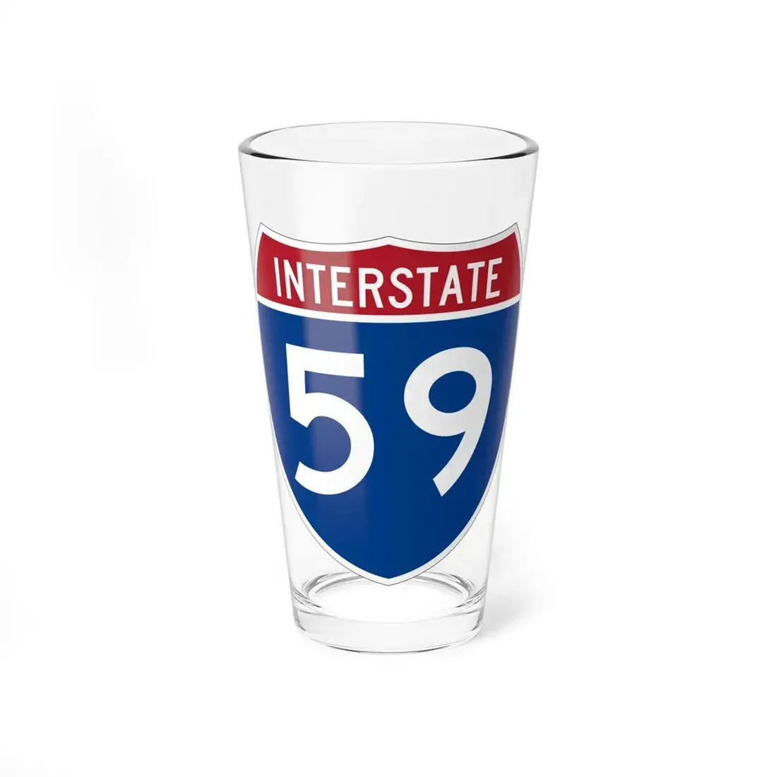 Interstate 59 (U.S. Highways) Pint Glass 16oz 16oz - Go Mug Yourself