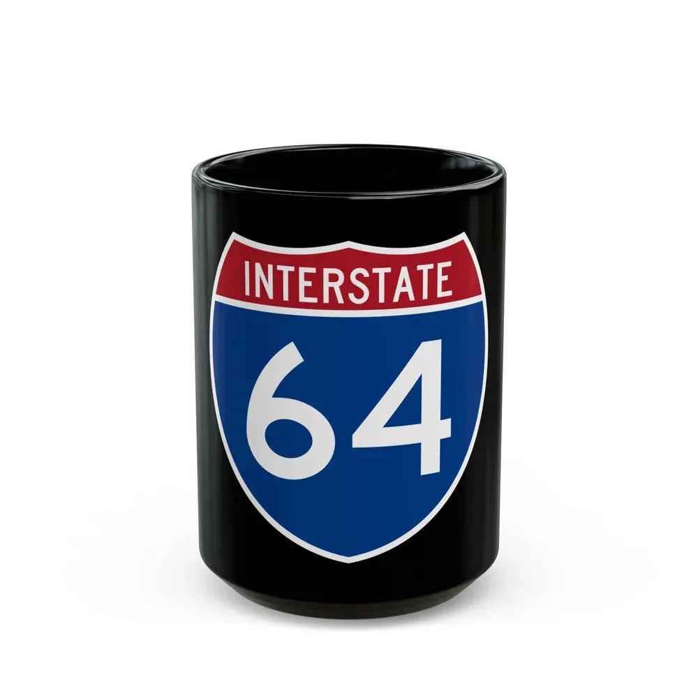 Interstate 64 (U.S. Highways) Black Coffee Mug 15oz - Go Mug Yourself