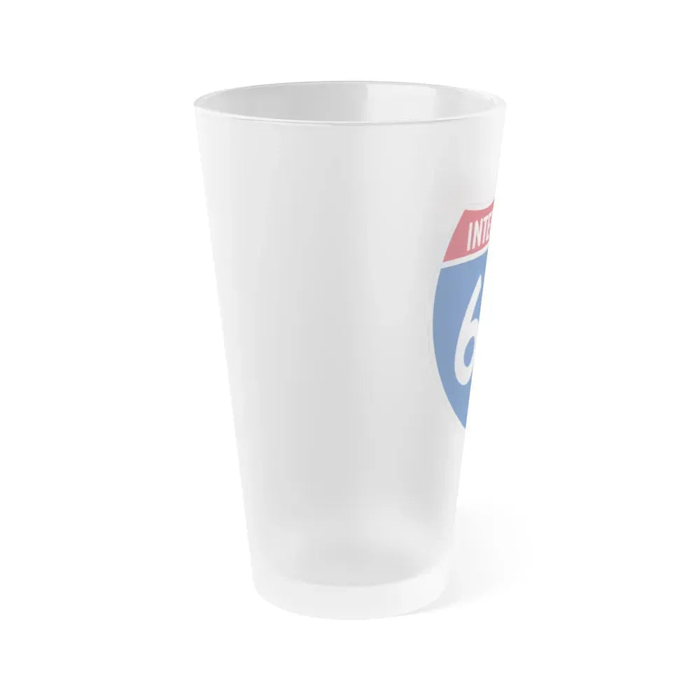 Interstate 64 (U.S. Highways) Frosted Pint Glass 16oz - Go Mug Yourself