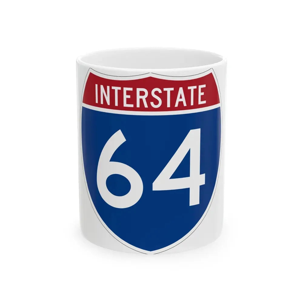 Interstate 64 (U.S. Highways) White Coffee Mug 11oz - Go Mug Yourself
