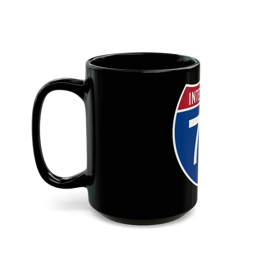 Interstate 76 Colorado Nebraska (U.S. Highways) Black Coffee Mug - Go Mug Yourself