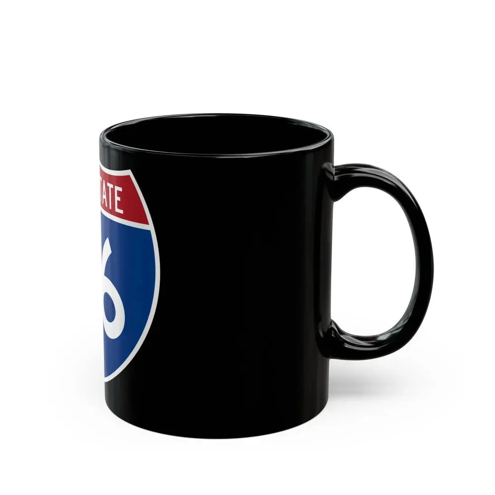 Interstate 76 Colorado Nebraska (U.S. Highways) Black Coffee Mug - Go Mug Yourself