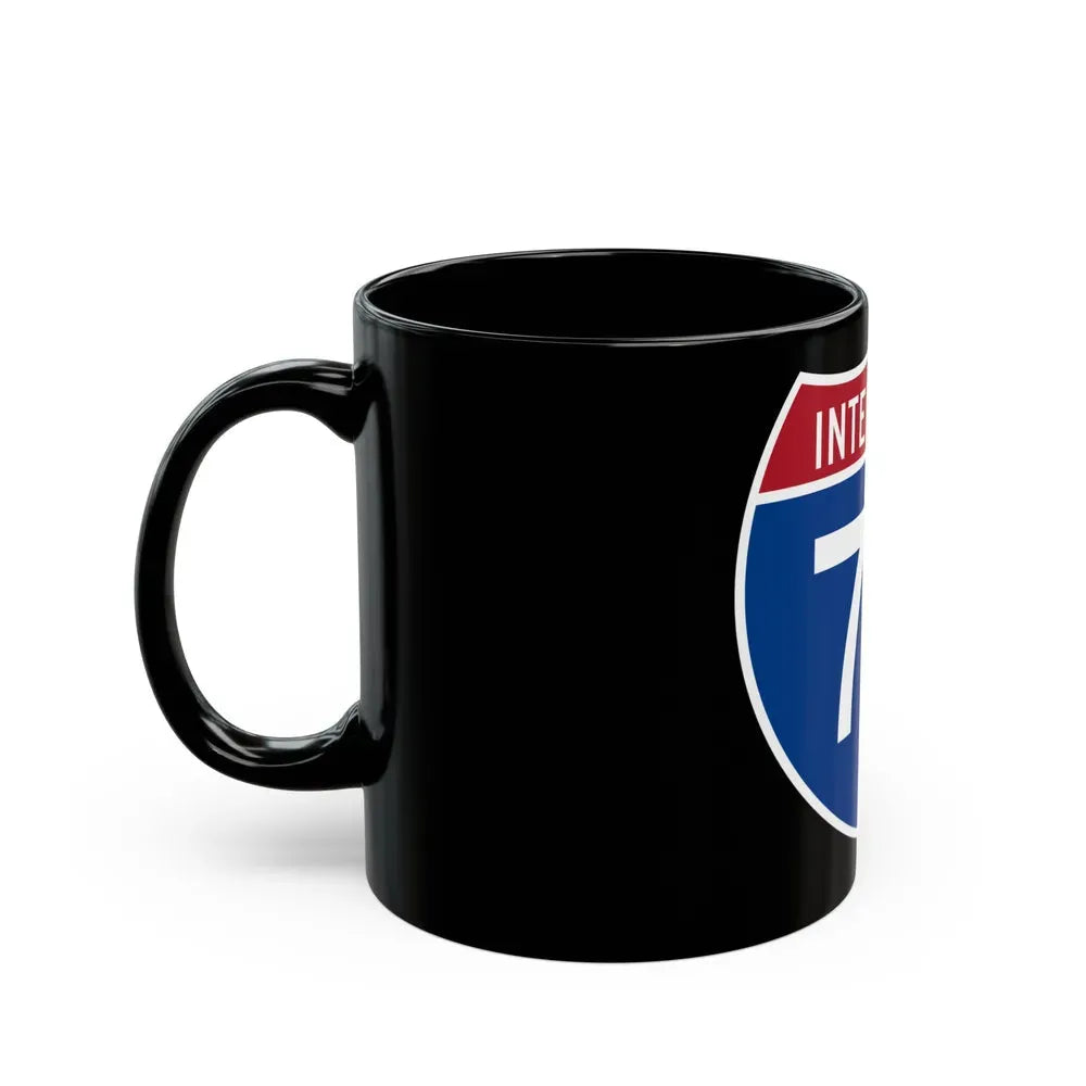 Interstate 76 Colorado Nebraska (U.S. Highways) Black Coffee Mug - Go Mug Yourself