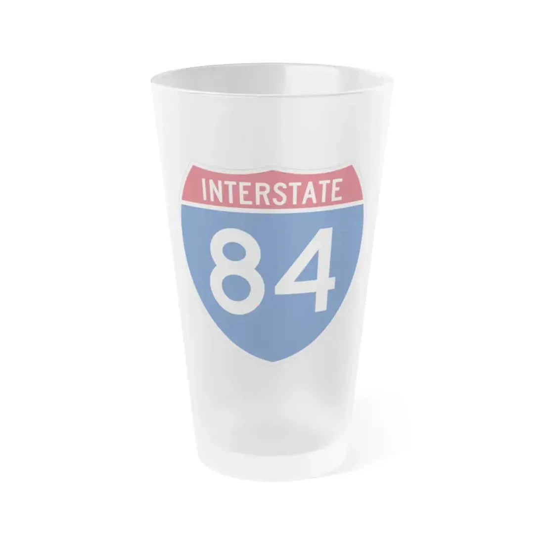Interstate 84 Oregon Utah (U.S. Highways) Frosted Pint Glass 16oz 16oz Frosted - Go Mug Yourself