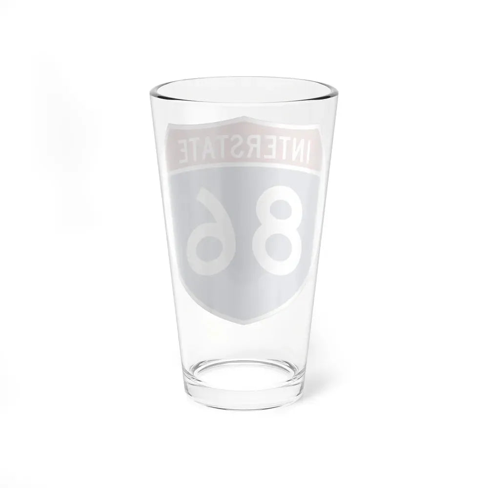 Interstate 86 Pennsylvania New York (U.S. Highways) Pint Glass 16oz - Go Mug Yourself