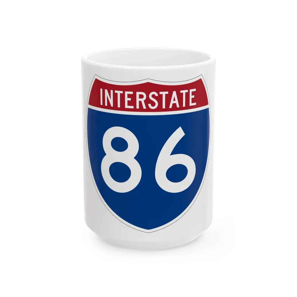 Interstate 86 Pennsylvania New York (U.S. Highways) White Coffee Mug 15oz - Go Mug Yourself