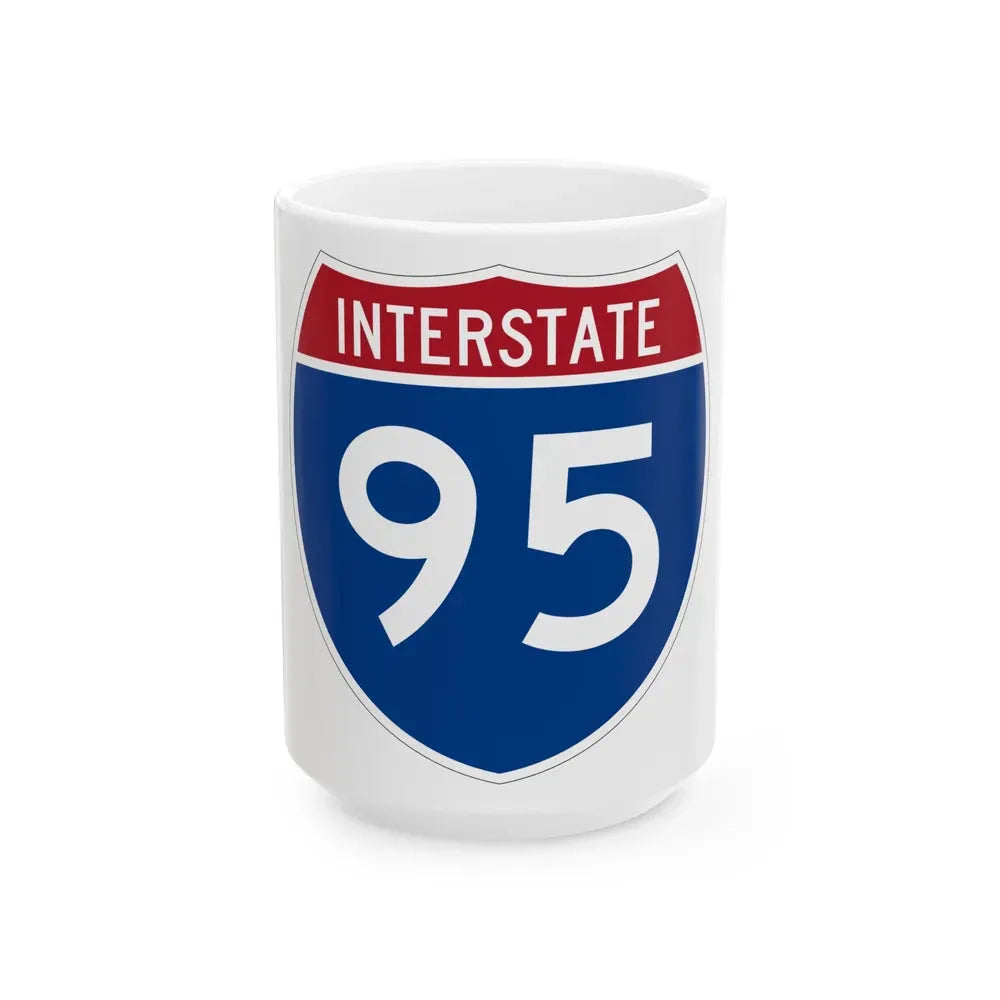 Interstate 95 (U.S. Highways) White Coffee Mug 15oz - Go Mug Yourself