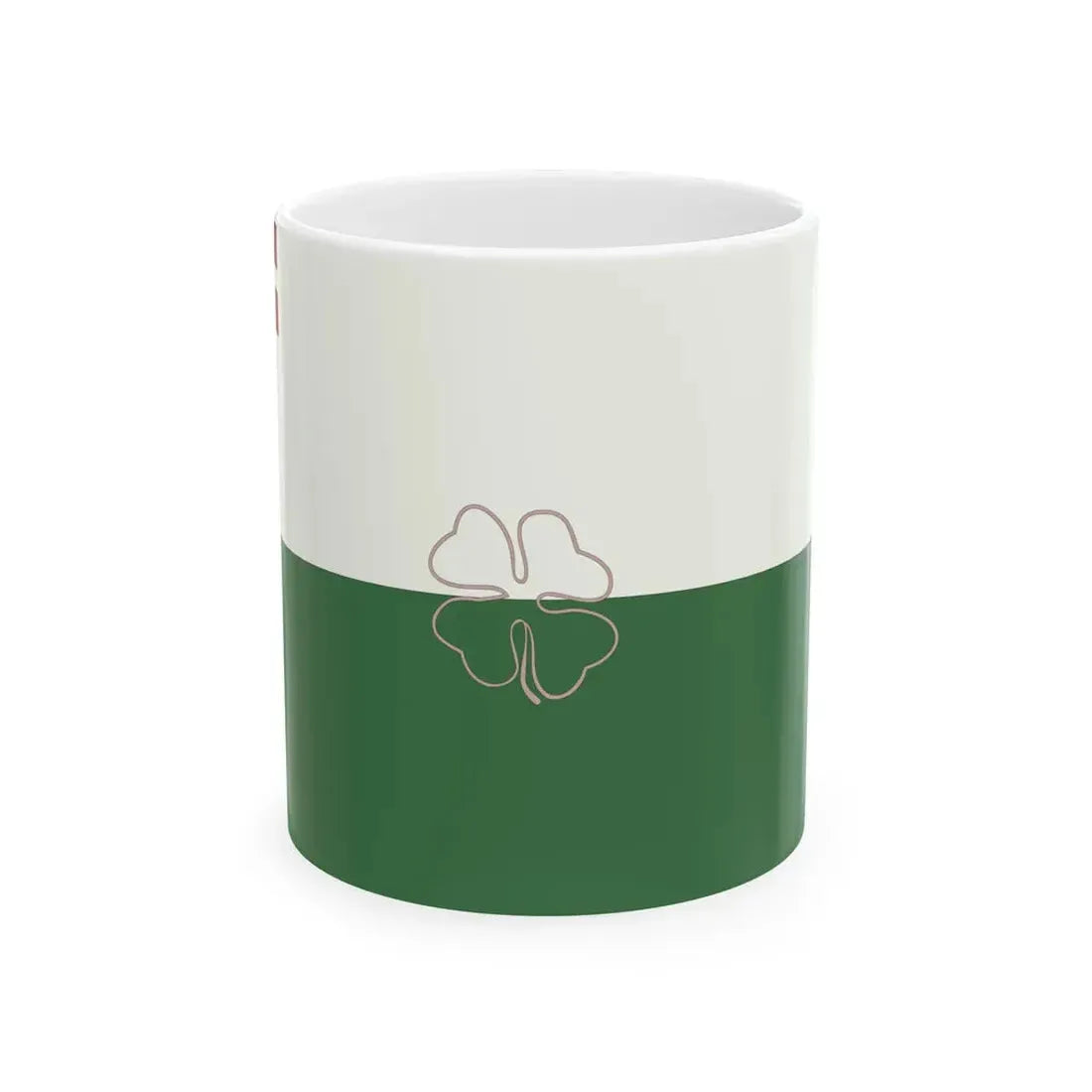 Interwar Mazpulki flag basic design (Latvia) White Coffee Mug 11oz - Go Mug Yourself