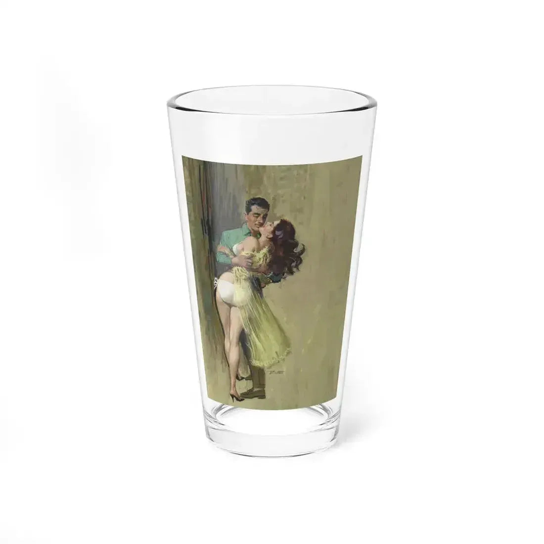 Intimate Embrace, paperback cover - Pint Glass 16oz 16oz - Go Mug Yourself